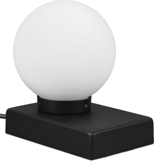 LED Tafellamp - Tafelverlichting - Trion Ivar - E14 Fitting -  Rond - Mat Zwart- Metaal Verlichting per ruimte