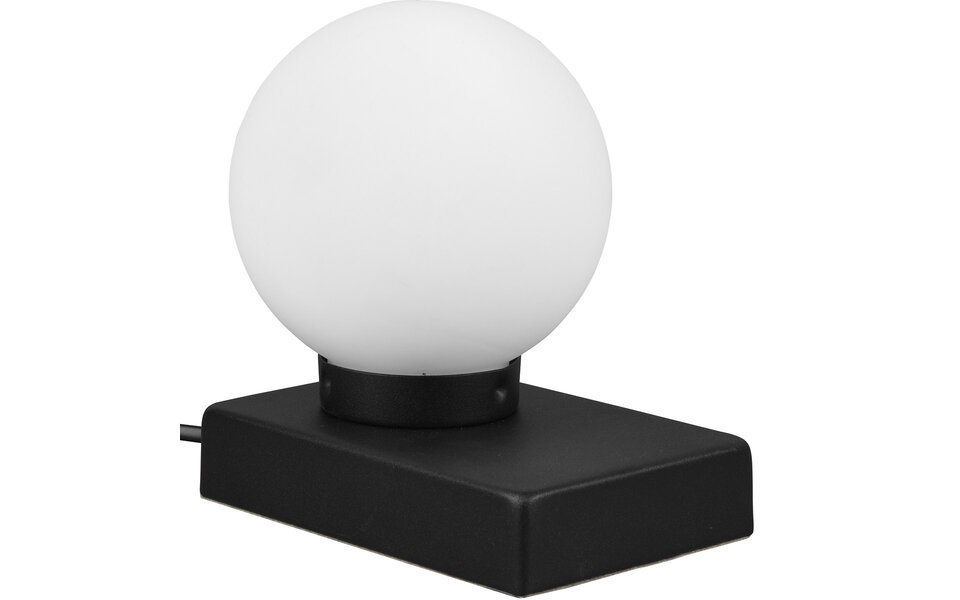 HLW LED LED Table Lamp - Table Lighting - Trion Ivar - E14 Fitting - Round - Matte Black - Metal