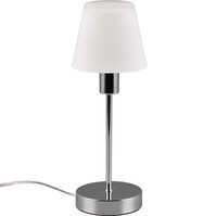 LED Table Lamp - Table Lighting - Trion Siu - E14 Fitting - Cone - Chrome - Metal