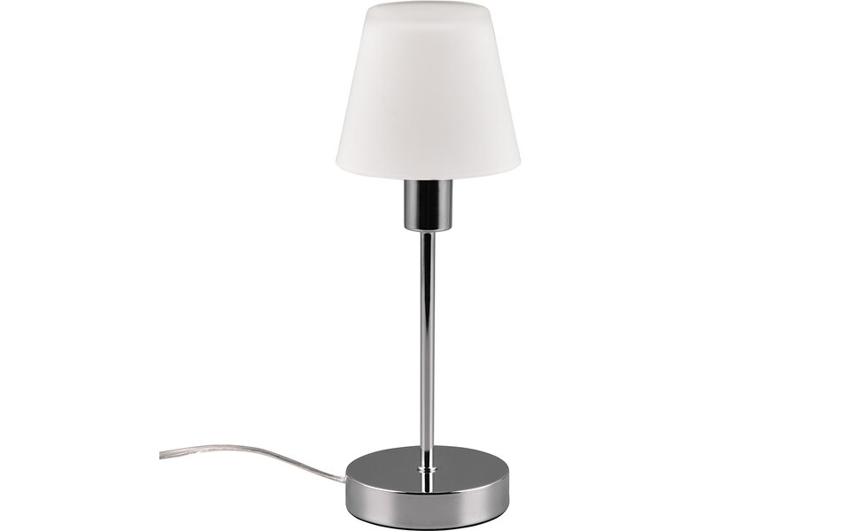 HLW LED LED Table Lamp - Table Lighting - Trion Siu - E14 Fitting - Cone - Chrome - Metal HLW LED LED Table Lamp - Table Lighting - Trion Siu - E14 Fitting - Cone - Chrome - Metal