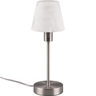 HLW LED LED Table Lamp - Table Lighting - Trion Siu - E14 Fitting - Cone - Matte Nickel - Metal