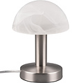LED Table Lamp - Trion Nini - E14 Fitting - 1 light source - Matte Nickel - Metal - White Brushed Glass LED Table Lamp - Trion Nini - E14 Fitting - 1 light source - Matte Nickel - Metal - White Brushed Glass