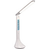 LED Bureaulamp - Trion Taty - 4W - Natuurlijk Wit 4000K - Oplaadbare batterijen - Wit - Kunststof