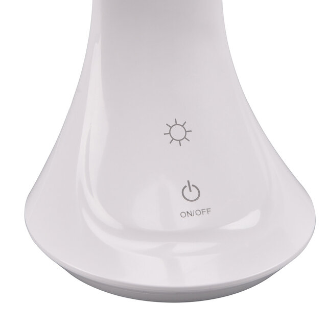 HLW LED LED Bureaulamp - Trion Taty - 4W - Natuurlijk Wit 4000K - Oplaadbare batterijen - Wit - Kunststof HLW LED LED Bureaulamp - Trion Taty - 4W - Natuurlijk Wit 4000K - Oplaadbare batterijen - Wit - Kunststof