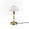 LED Tafellamp - Trion Dani - E14 Fitting - 1 lichtpunt - Mat Messing - Metaal - Wit Glas Verlichting per ruimte LED Tafellamp - Trion Dani - E14 Fitting - 1 lichtpunt - Mat Messing - Metaal - Wit Glas Verlichting per ruimte