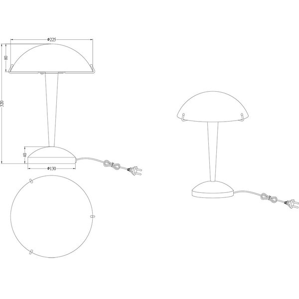 HLW LED Stijlvolle LED Tafellamp met Mat Nikkel & Wit Geborsteld Glas - Metalen HLW LED Stijlvolle LED Tafellamp met Mat Nikkel & Wit Geborsteld Glas - Metalen