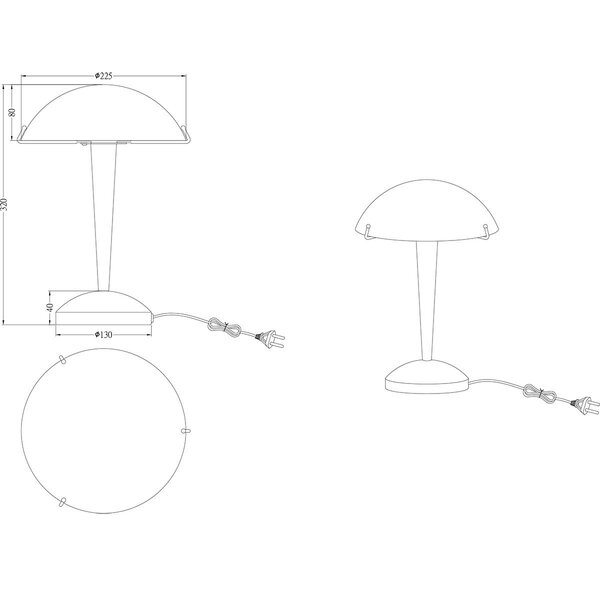 HLW LED LED Tafellamp Trion Ilza - Mat Messing Metalen met Wit Glas HLW LED LED Tafellamp Trion Ilza - Mat Messing Metalen met Wit Glas
