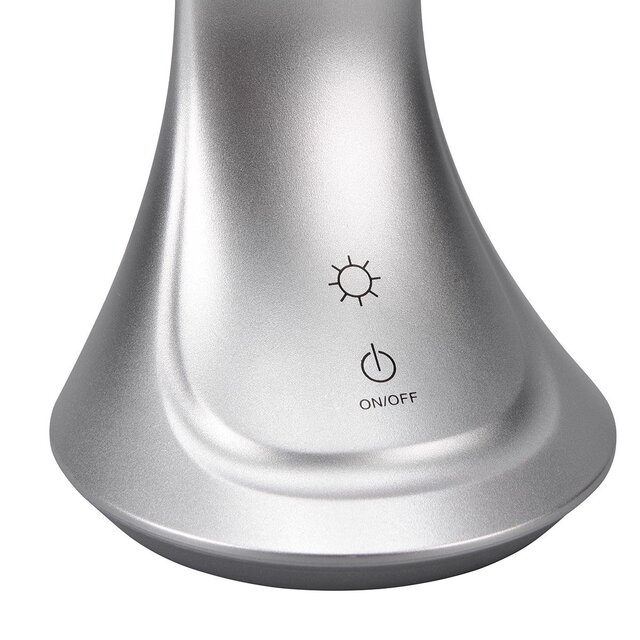 HLW LED LED Bureaulamp 4W met Stoffen Kap, Neutraal Wit Licht & Oplaadbaar