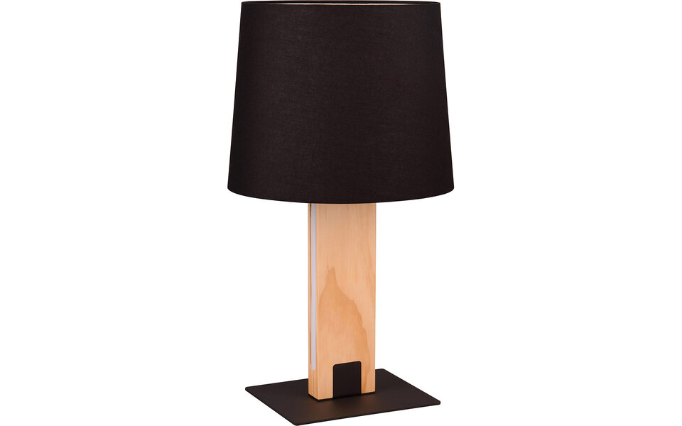 HLW LED LED Table Lamp - Table Lighting - Trion Hula - E27 Fitting - Dimmable - Matte Black - Metal