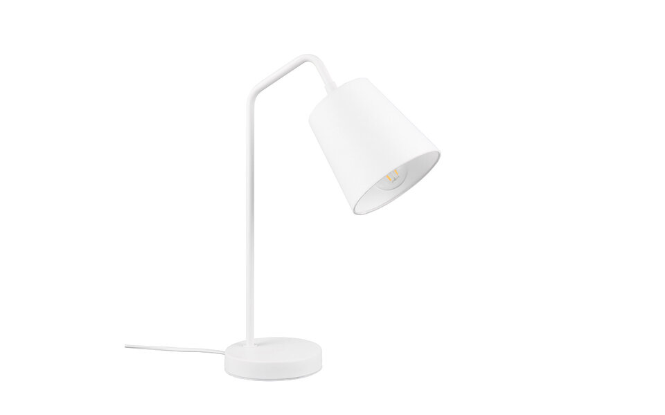 HLW LED LED Table Lamp - Table Lighting - Trion Kido - E27 Fitting Adjustable - Matte White - Metal