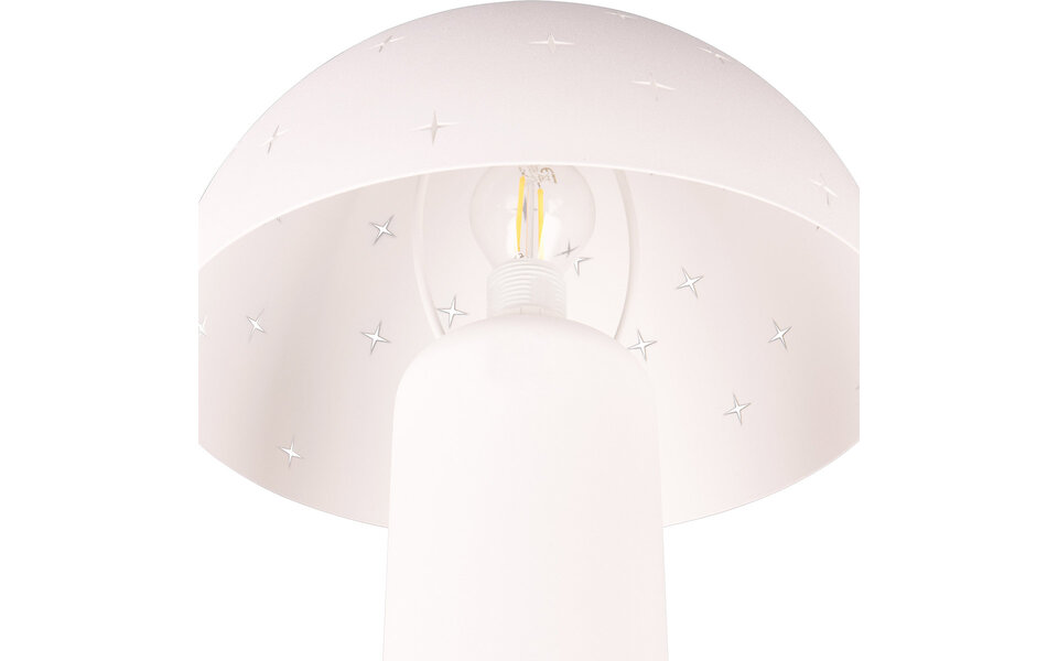 HLW LED LED Table Lamp - Trion Ates - E14 Fitting - 1 light point - Max 28W - Matte White - Metal