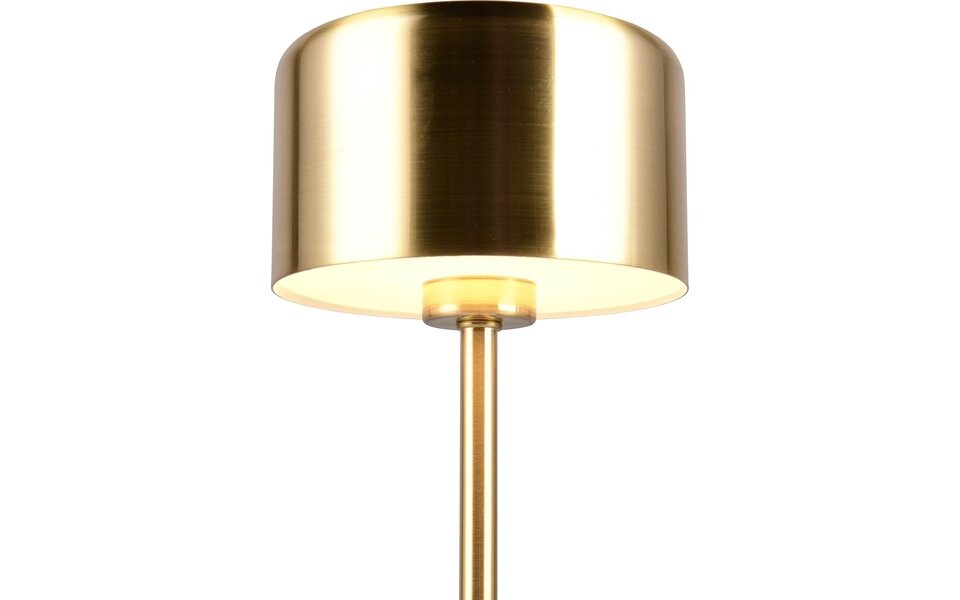 HLW LED LED Table Lamp - Trion Feli - 1.5W - Warm White 3000K - Rechargeable batteries - Brass - Metal