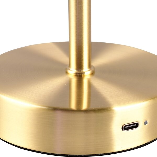 HLW LED LED Tafellamp & | Witte & Gouden Metalen | Warm Wit 2700K-3000K | 5W LED HLW LED LED Tafellamp & | Witte & Gouden Metalen | Warm Wit 2700K-3000K | 5W LED