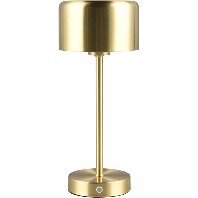 HLW LED LED Table Lamp - Trion Feli - 1.5W - Warm White 3000K - Rechargeable batteries - Brass - Metal