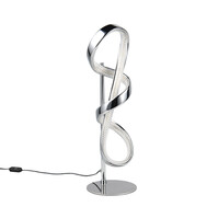 LED Table Lamp - Trion Pudia - 11W - Natural White 4000K - Gloss Chrome - Metal