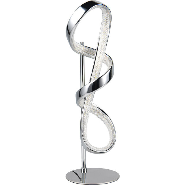 HLW LED LED Table Lamp - Trion Pudia - 11W - Natural White 4000K - Gloss Chrome - Metal