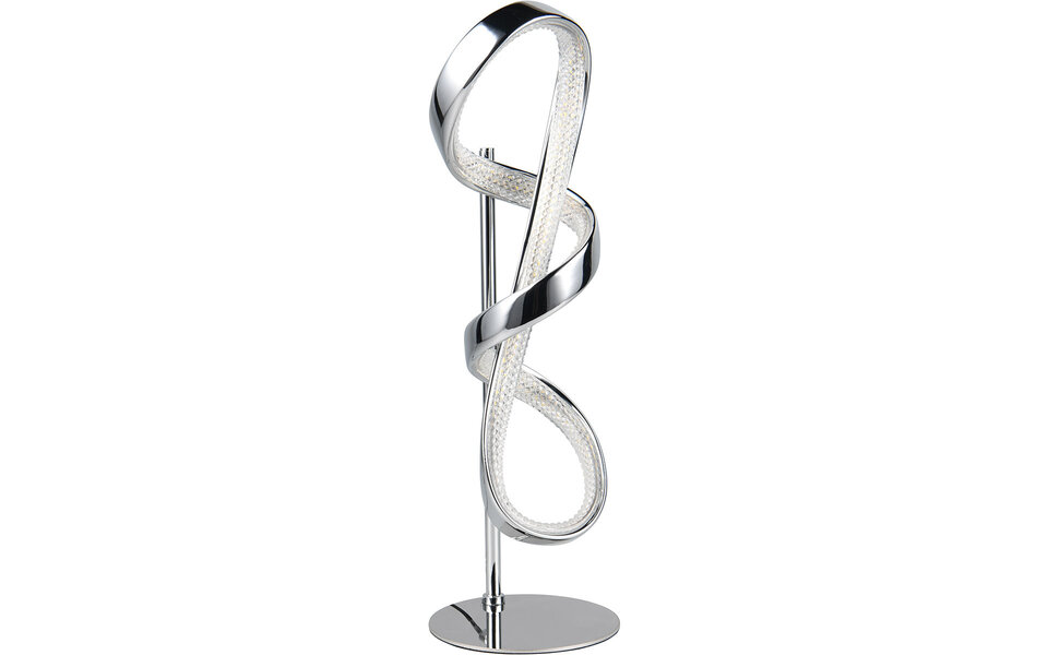 HLW LED LED Table Lamp - Trion Pudia - 11W - Natural White 4000K - Gloss Chrome - Metal