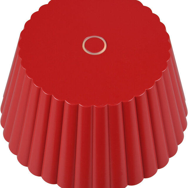 HLW LED LED Table Lamp - Trion Uraz - 1.5W - Warm White 3000K - Rechargeable Batteries - Red - Metal