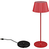 HLW LED LED Table Lamp - Trion Uraz - 1.5W - Warm White 3000K - Rechargeable Batteries - Red - Metal