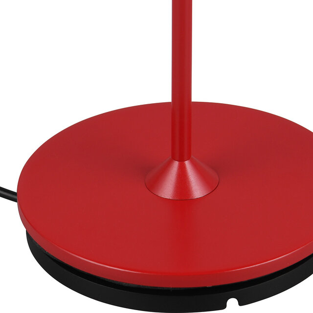 HLW LED LED Tafellamp - Trion Uraz - 1.5W - Warm Wit 3000K - Oplaadbare batterijen - Rood - Metaal HLW LED LED Tafellamp - Trion Uraz - 1.5W - Warm Wit 3000K - Oplaadbare batterijen - Rood - Metaal