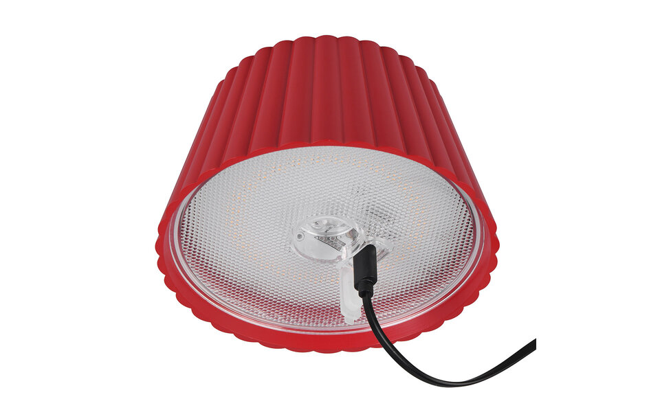 HLW LED LED Tafellamp - Trion Uraz - 1.5W - Warm Wit 3000K - Oplaadbare batterijen - Rood - Metaal HLW LED LED Tafellamp - Trion Uraz - 1.5W - Warm Wit 3000K - Oplaadbare batterijen - Rood - Metaal
