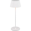 LED Table Lamp - Trion Uraz - 1.5W - Warm White 3000K - Rechargeable Batteries - Matte White - Metal