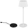HLW LED LED Table Lamp - Trion Uraz - 1.5W - Warm White 3000K - Rechargeable Batteries - Matte White - Metal