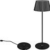 HLW LED LED Table Lamp - Trion Uraz - 1.5W - Warm White 3000K - Rechargeable batteries - Matte Black - Metal