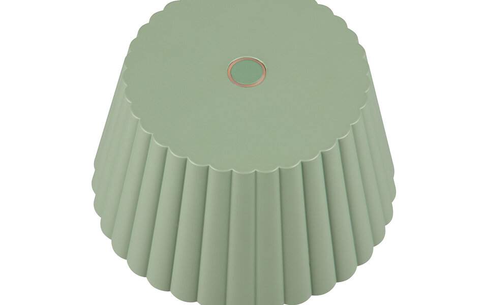 HLW LED LED Table Lamp - Trion Uraz - 1.5W - Warm White 3000K - Rechargeable batteries - Pistachio Green - Metal