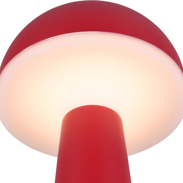 HLW LED LED Tafellamp - Trion Lungo - 2W - Aanpasbare kleur - Oplaadbare batterijen - Rood - Gegoten Aluminium