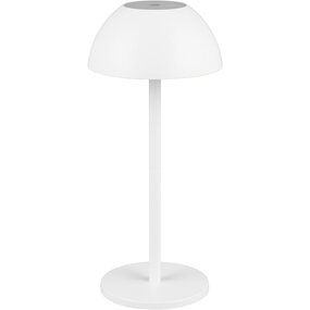 LED Tafellamp & Witte met Stoffen Kap - Warm Wit 7W LED LED Tafellamp & Witte met Stoffen Kap - Warm Wit 7W LED
