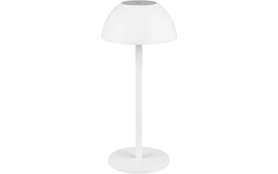 HLW LED LED Table Lamp - Trion Rado - 1.7W - Warm White 3000K - Rechargeable batteries - Matte White - Plastic