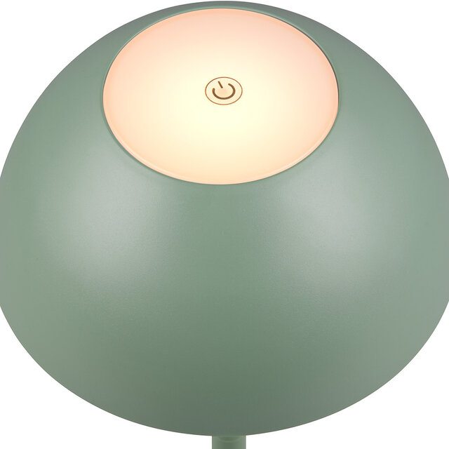 HLW LED LED Table Lamp - Trion Rado - 1.7W - Warm White 3000K - Rechargeable batteries - Pistachio green - Plastic HLW LED LED Table Lamp - Trion Rado - 1.7W - Warm White 3000K - Rechargeable batteries - Pistachio green - Plastic