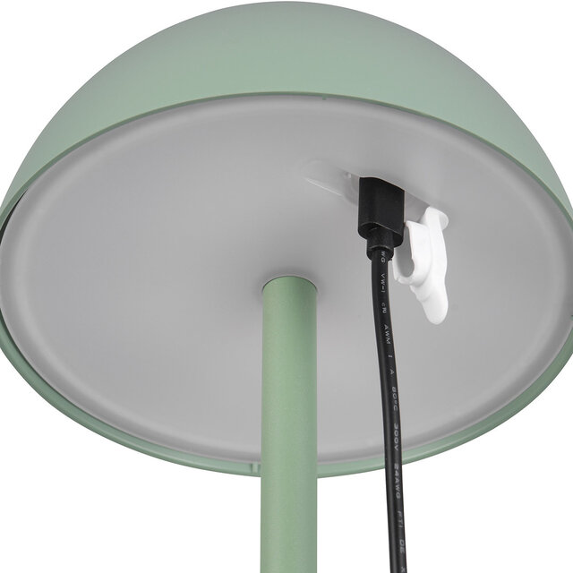 HLW LED LED Table Lamp - Trion Rado - 1.7W - Warm White 3000K - Rechargeable batteries - Pistachio green - Plastic HLW LED LED Table Lamp - Trion Rado - 1.7W - Warm White 3000K - Rechargeable batteries - Pistachio green - Plastic