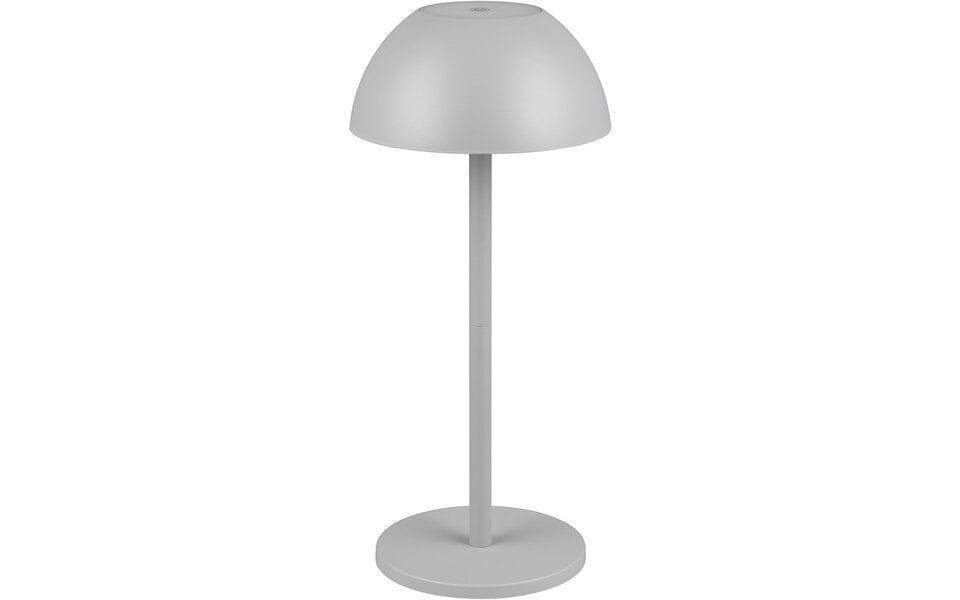 HLW LED LED Tafellamp - Trion Rado - 1.7W - Warm Wit 3000K - Oplaadbare batterijen - Grijs - Kunststof HLW LED LED Tafellamp - Trion Rado - 1.7W - Warm Wit 3000K - Oplaadbare batterijen - Grijs - Kunststof