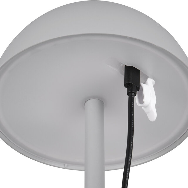 HLW LED LED Tafellamp - Trion Rado - 1.7W - Warm Wit 3000K - Oplaadbare batterijen - Grijs - Kunststof HLW LED LED Tafellamp - Trion Rado - 1.7W - Warm Wit 3000K - Oplaadbare batterijen - Grijs - Kunststof