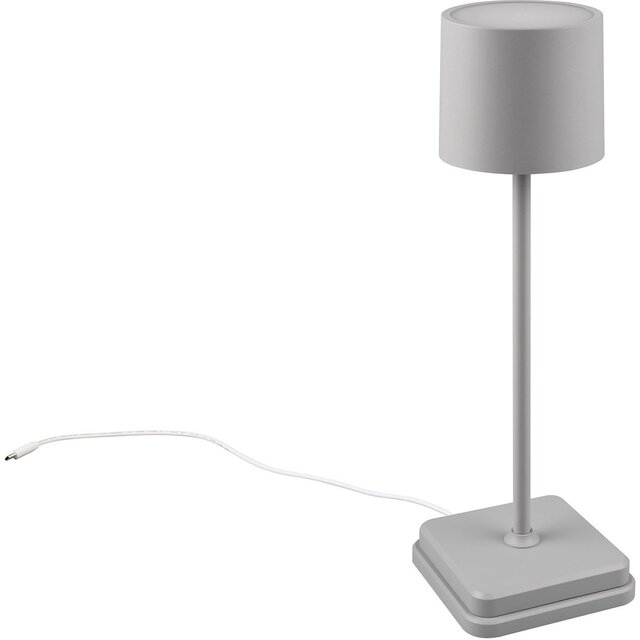 HLW LED LED Table Lamp - Trion Andez - 1.5W - Adjustable color - Rechargeable batteries - Gray - Plastic