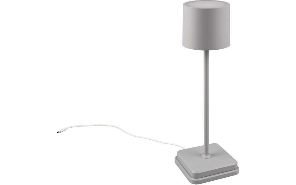 HLW LED LED Table Lamp - Trion Andez - 1.5W - Adjustable color - Rechargeable batteries - Gray - Plastic