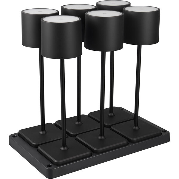 HLW LED Stijlvolle LED Tafellamp 1.5W met Stoffen Kap en Oplaadbare Batterijen HLW LED Stijlvolle LED Tafellamp 1.5W met Stoffen Kap en Oplaadbare Batterijen