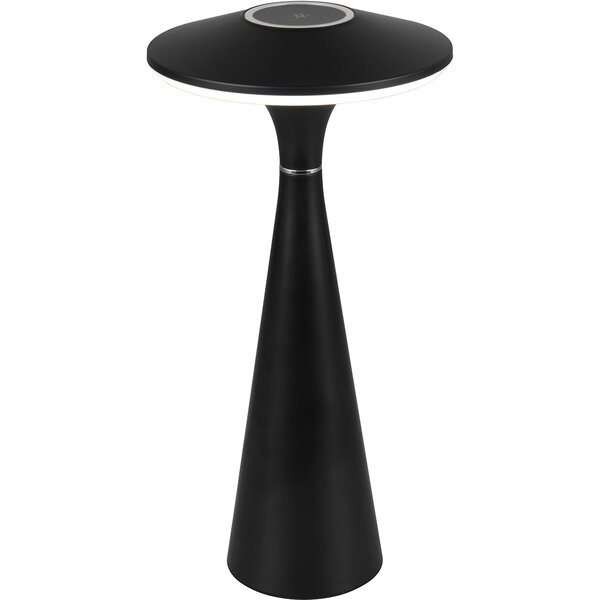 HLW LED LED Tafellamp Trion Rezo met 2W LED, Stoffen Kap & Zwarte Look HLW LED LED Tafellamp Trion Rezo met 2W LED, Stoffen Kap & Zwarte Look