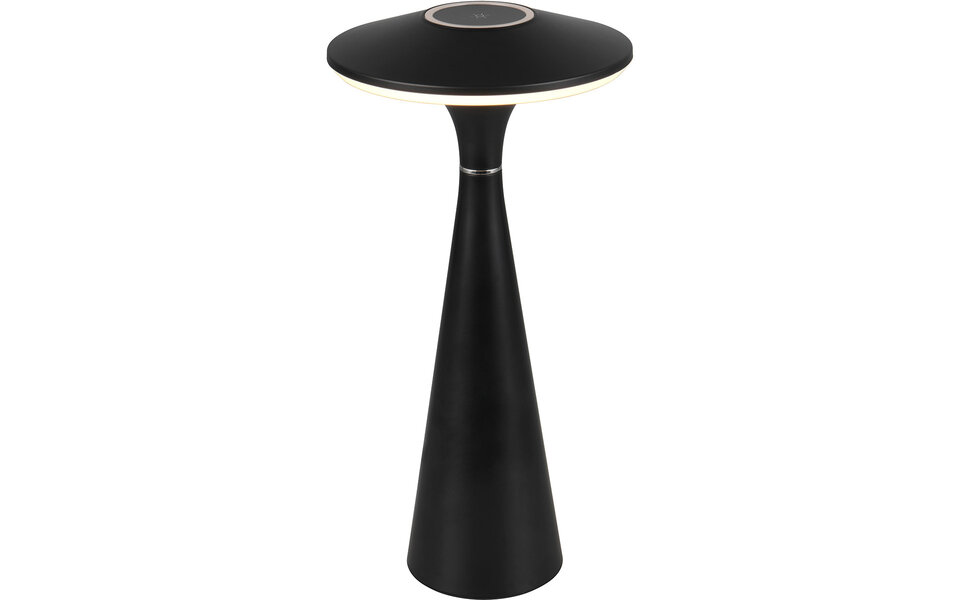 HLW LED LED Table Lamp - Trion Rezo - 2W - Adjustable Color - Rechargeable batteries - Matte Black - Plastic