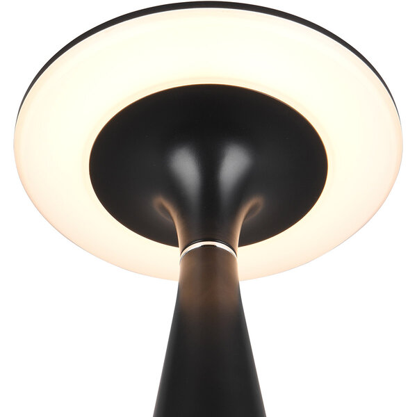 HLW LED LED Tafellamp Trion Rezo met 2W LED, Stoffen Kap & Zwarte Look HLW LED LED Tafellamp Trion Rezo met 2W LED, Stoffen Kap & Zwarte Look