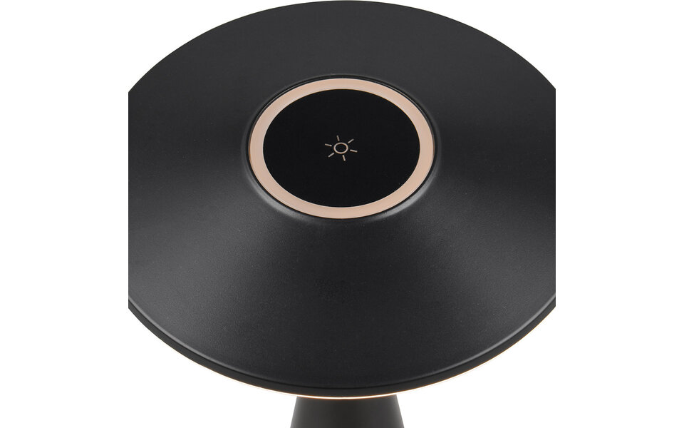 HLW LED LED Table Lamp - Trion Rezo - 2W - Adjustable Color - Rechargeable batteries - Matte Black - Plastic