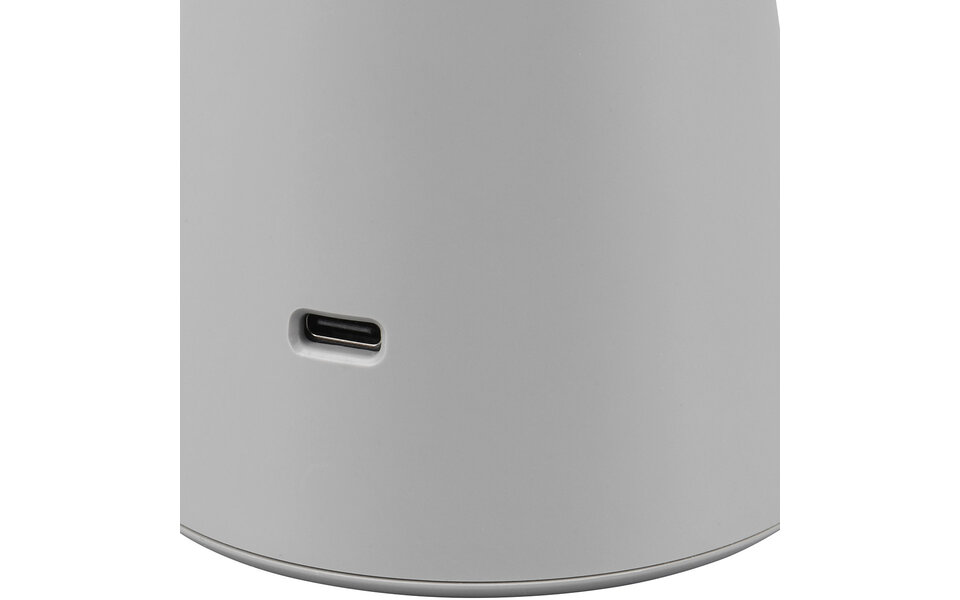 HLW LED LED Tafellamp - Trion Rezo - 2W - Aanpasbare Kleur - Oplaadbare batterijen - Grijs - Kunststof
