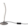 mat nikkel metalen LED tafellamp met 3,5W vermogen en warm wit licht 3000K