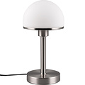 LED Table Lamp - Table Lighting - Trion Toas - E27 Fitting - Round - Matte Nickel - Metal LED Table Lamp - Table Lighting - Trion Toas - E27 Fitting - Round - Matte Nickel - Metal