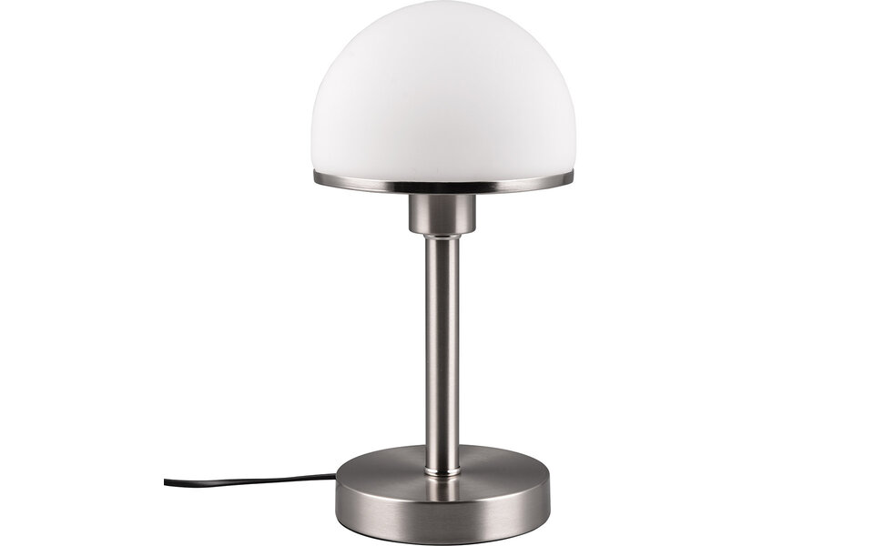 HLW LED LED Tafellamp - Tafelverlichting - Trion Toas - E27 Fitting - Rond - Mat Nikkel - Metaal HLW LED LED Tafellamp - Tafelverlichting - Trion Toas - E27 Fitting - Rond - Mat Nikkel - Metaal