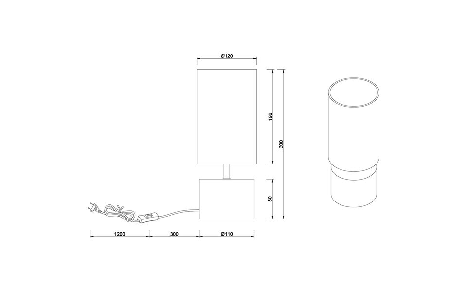 HLW LED LED Tafellamp - Tafelverlichting - Trion Wooden - E14 Fitting - Rond - Mat Zwart/Goud - Hout