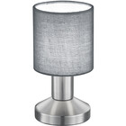 HLW LED LED Table Lamp - Table Lighting - Trion Garno - E14 Fitting - Round - Matte Gray - Aluminum