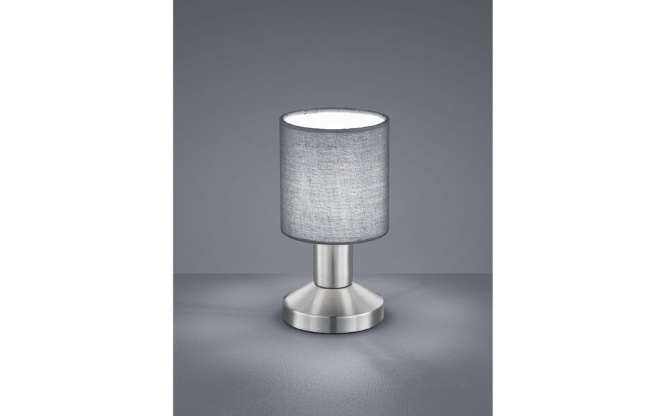 HLW LED LED Table Lamp - Table Lighting - Trion Garno - E14 Fitting - Round - Matte Gray - Aluminum HLW LED LED Table Lamp - Table Lighting - Trion Garno - E14 Fitting - Round - Matte Gray - Aluminum